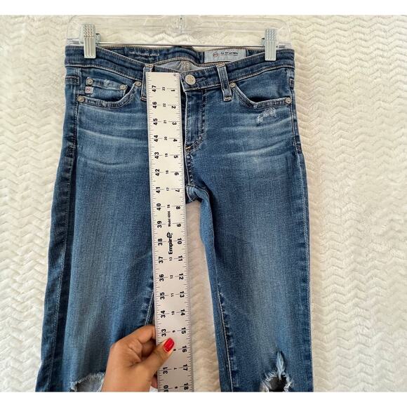 AG Adriano Goldschmied The Legging Ankle Super Skinny Distressed Jeans Sz 25R - Picture 11 of 14